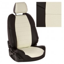 Чехлы на сиденья для Nissan Patrol цвет Черный-белый перф.