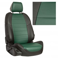 Чехлы на сиденья для Lada Niva Travel цвет черный с зеленым