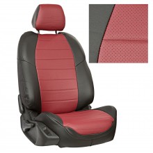 Чехлы на сиденья для Lada Niva Travel цвет черный с красным