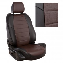 Чехлы на сиденья для Lada Niva Travel цвет черный с шоколадом